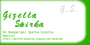 gizella spirka business card